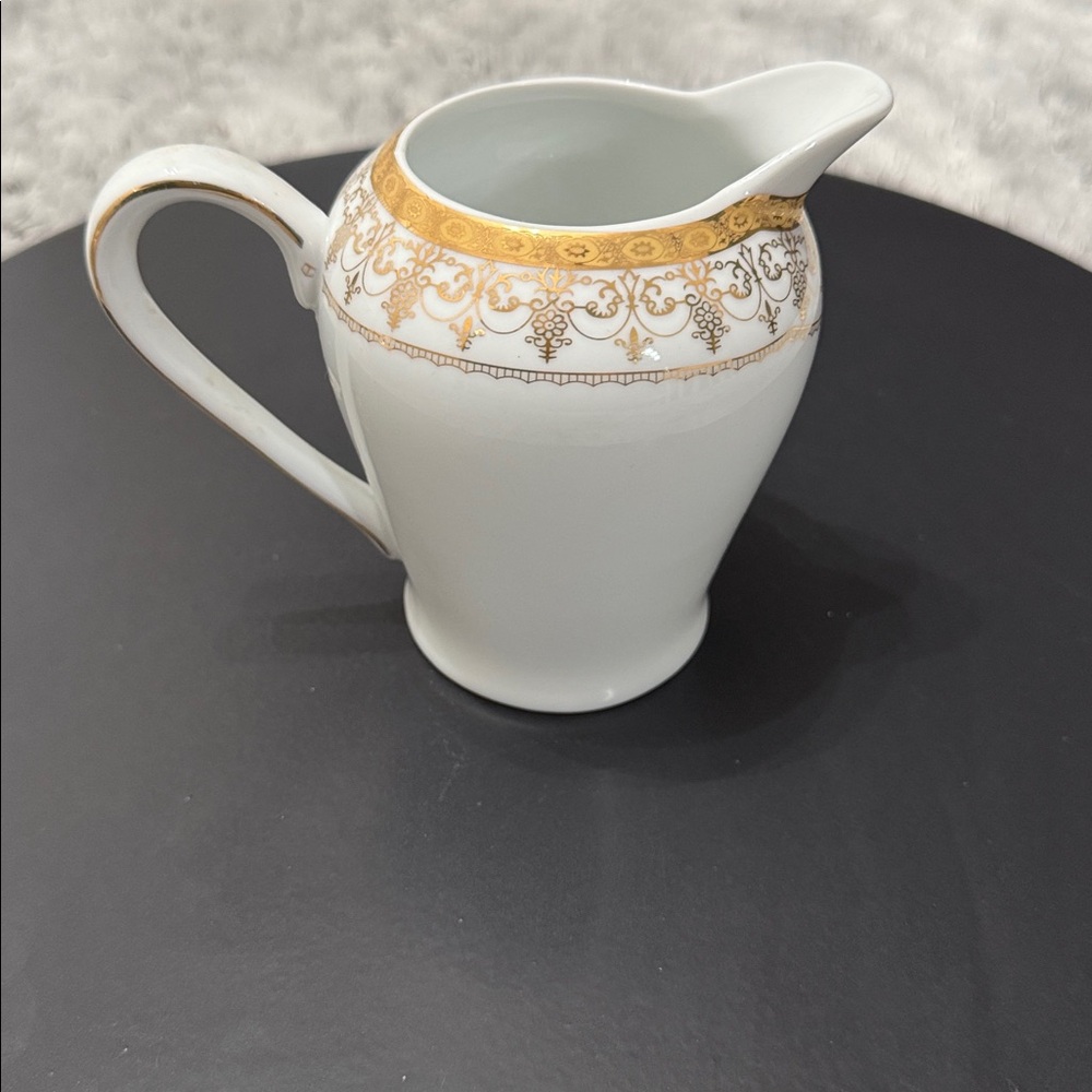 Royal Vienna RVG1 China Sugar Bowl W/Lid Creamer Gold Band Scroll‎ Trim Set of 2 - Picture 5 of 16